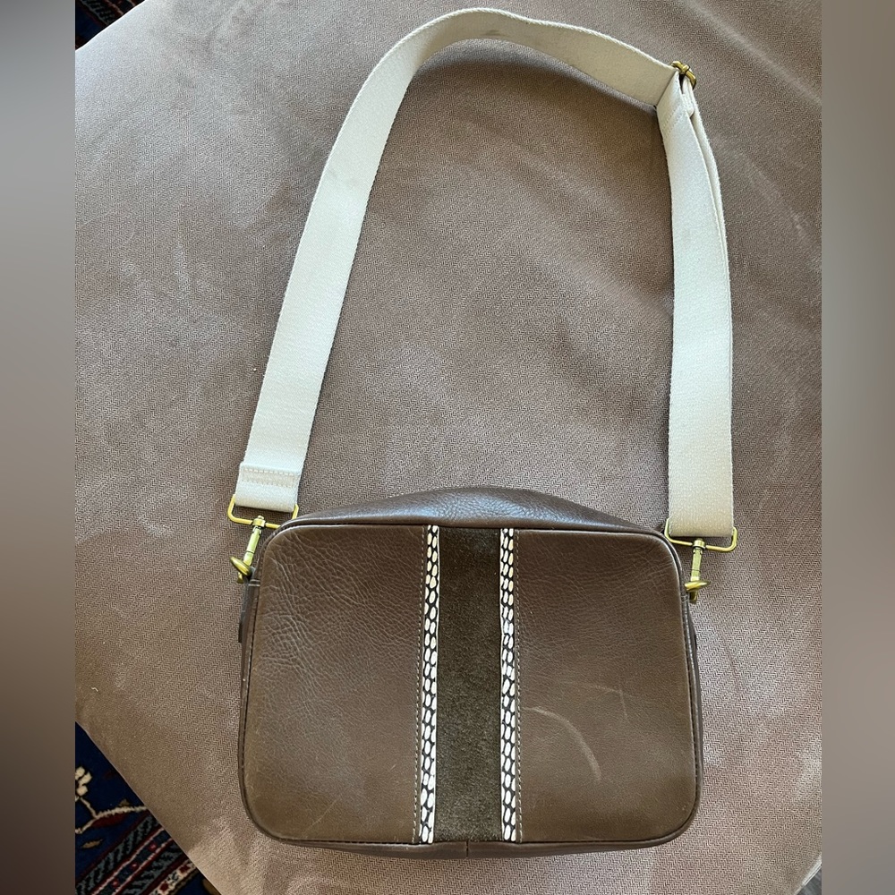Madewell Suede Inset Large Transport Camera Bag